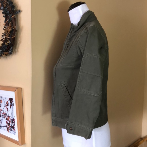 ❌sold❌ Vtg  LL Bean size L 6x/7 Cotton Army Jacket classic rugged preppy - Picture 6 of 13